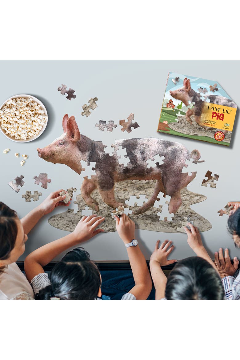 Lil Pig Jigsaw Puzzle, 100 Pieces, Alternate, color, Multicolored
