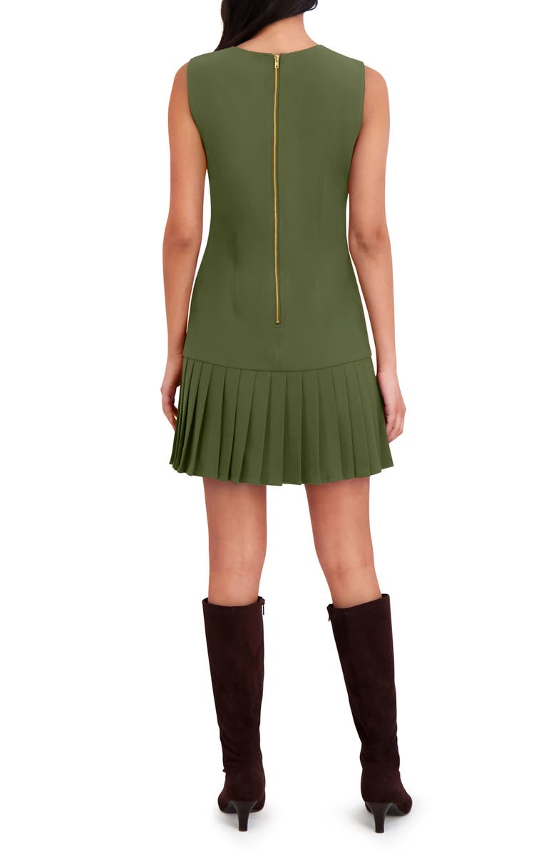 London Times Pleat Hem Miniskirt, Alternate, color, Rifle Green