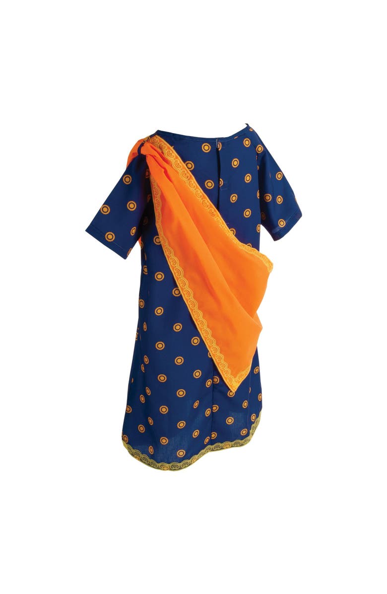 Kaplan Early Learning Company Festive Multiethnic Indian-Inspired Sari Girl Garment, Alternate, color, Purple
