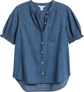 Caslon® Chambray Button-Up Shirt