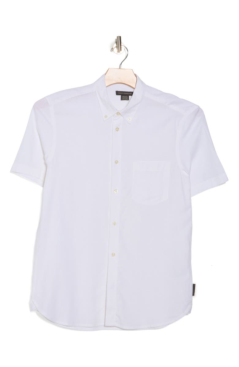 French Connection Short Sleeve Button-Up Shirt, Alternate, color, 
