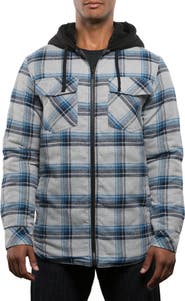 BURNSIDE Redwood Flannel Hooded Jacket