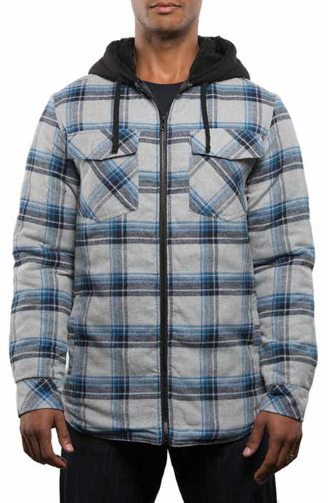 BURNSIDE Redwood Flannel Hooded Jacket