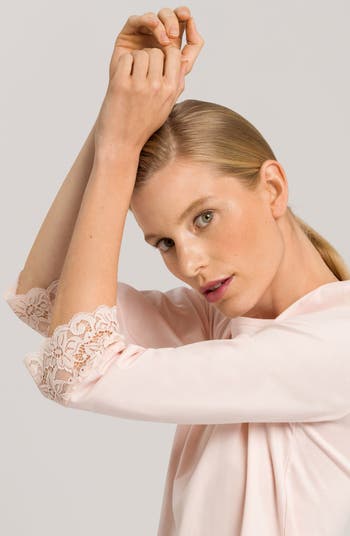 Moments Lace Trim Crop Pajamas