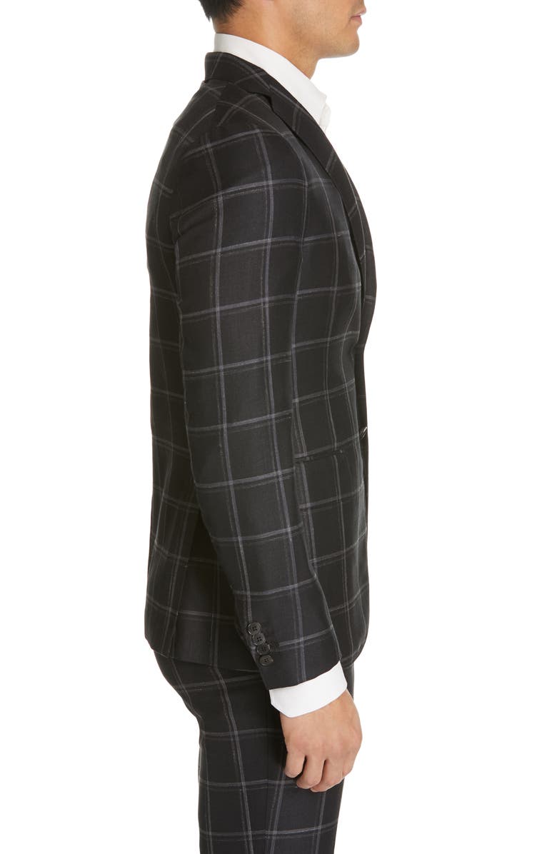 Eidos Deven Trim Fit Windowpane Sport Coat, Alternate, color,