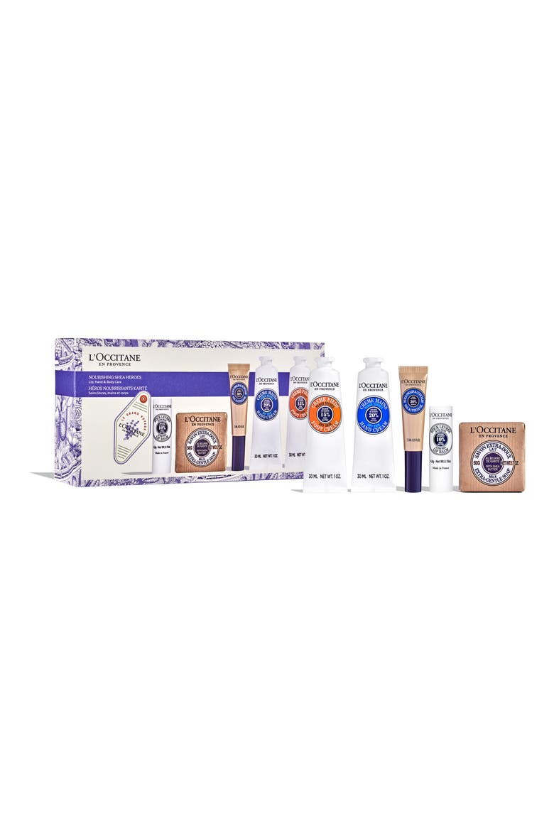 Nourishing Shea Heroes Lip, Hand & Body Care Set (Limited Edition) $63 Value, Main, color, NO COLOR