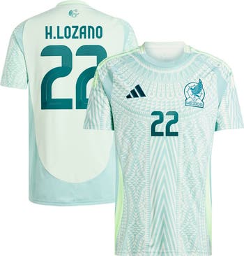Adidas Mens Mexico Hirving Lozano Home Jersey 24/25 (Multicolor)
