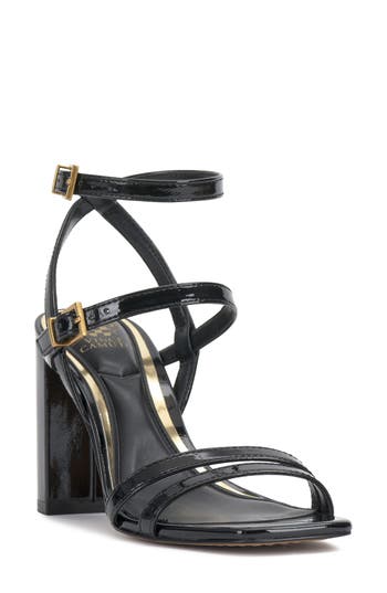 Vince Camuto Hania Ankle Strap Sandal In Black
