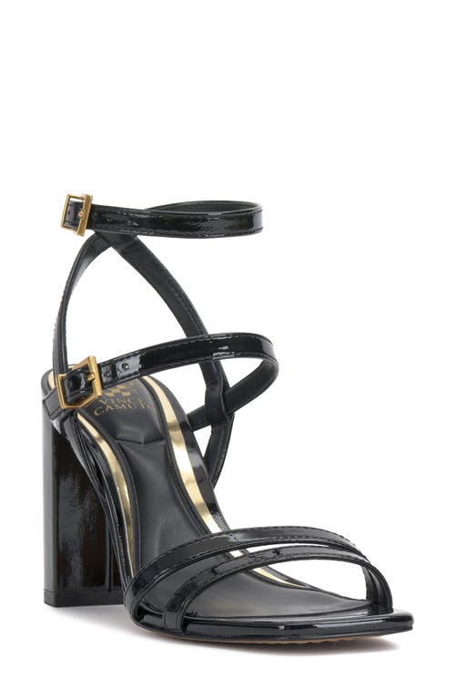 Vince Camuto Hania Ankle Strap Sandal In Black