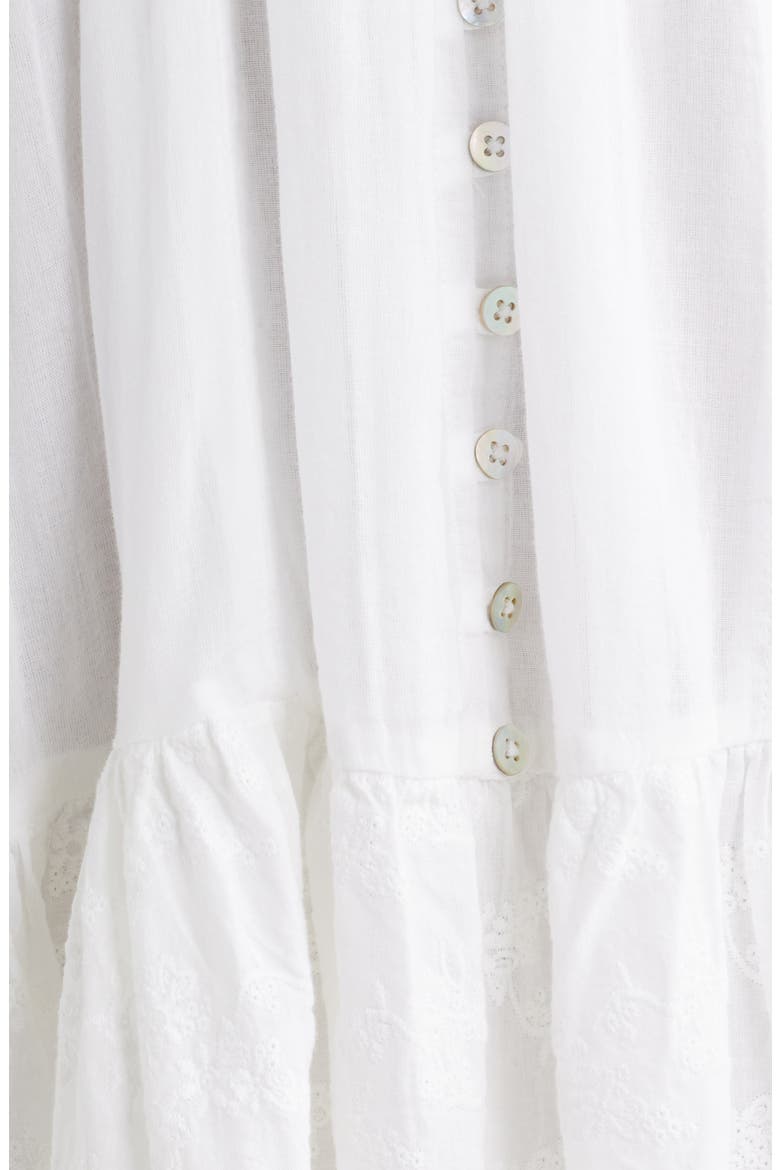 Belle Cotton Romper, Alternate, color, WHITE