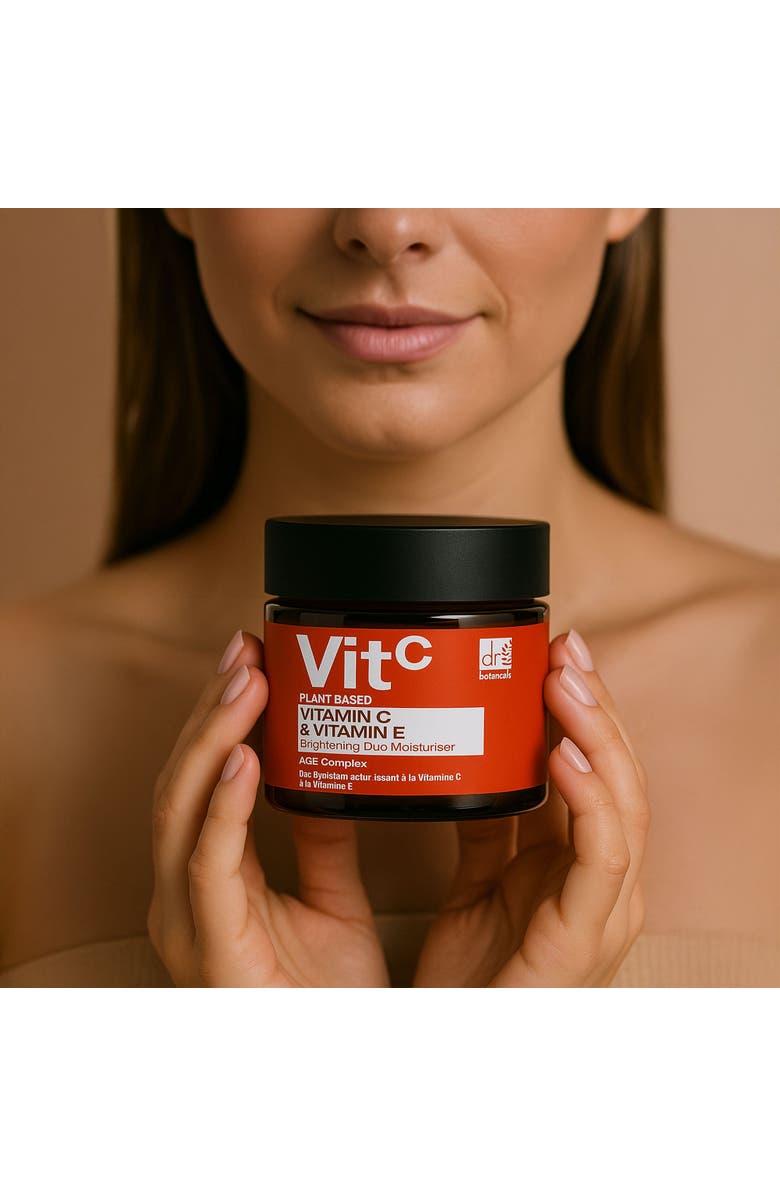 DR BOTANICALS Vitamin C 1% 
Vitamin E Brightening Duo Moisturiser 60ml, Alternate, color, White