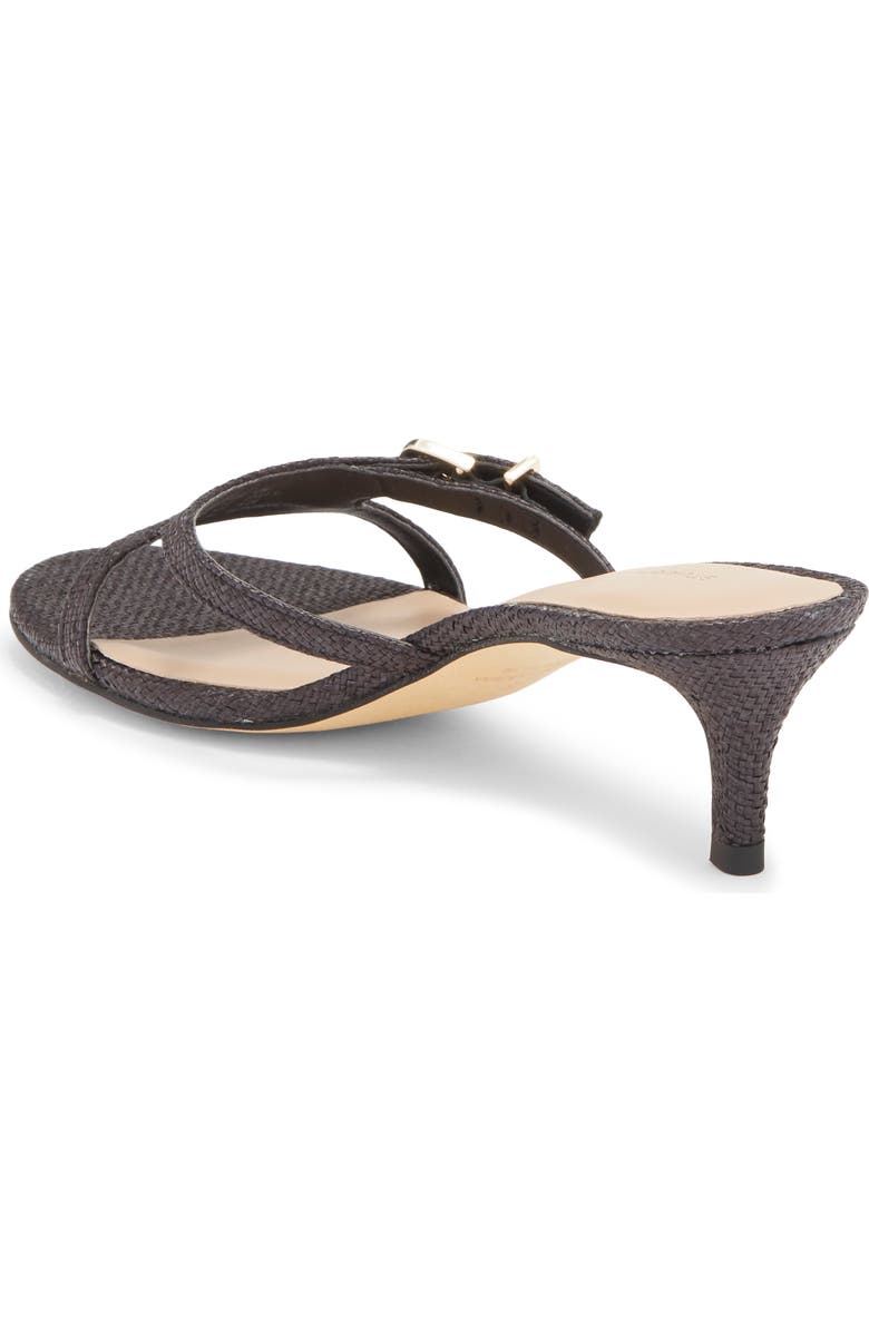 Stuart Weitzman Irene Slide Sandal, Alternate, color, Black / Black