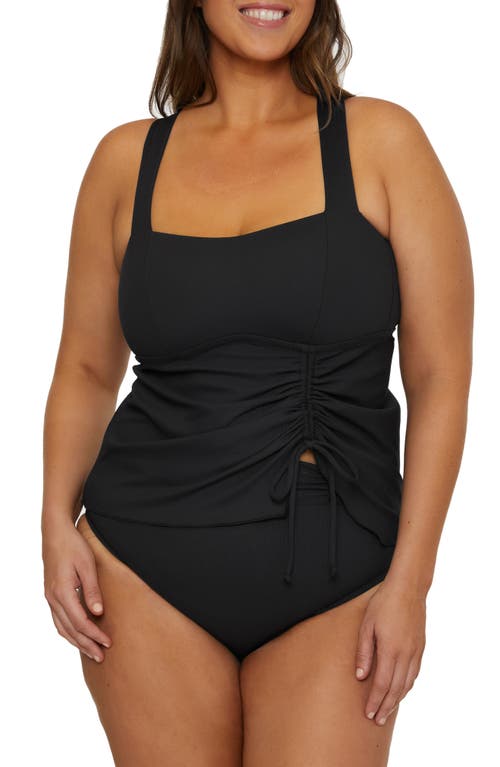 Becca Etc . Modern Edge Rib Tankini
