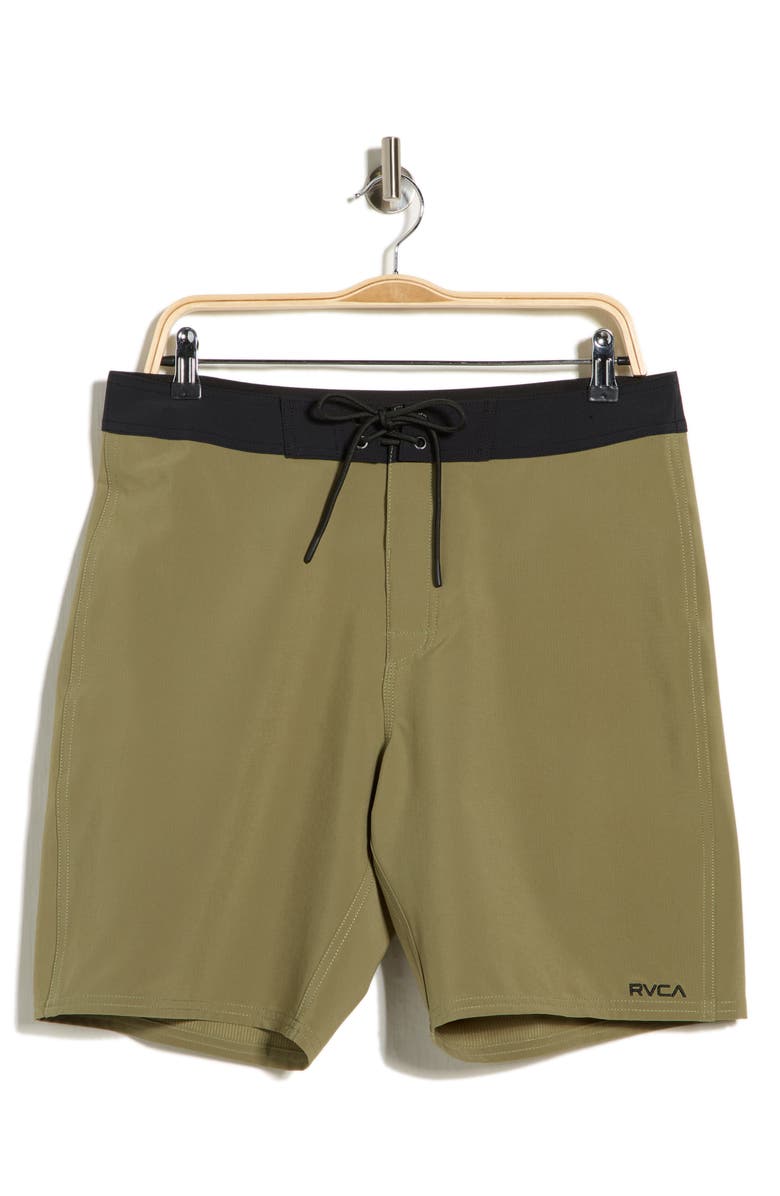 RVCA VA Solid Swim Trunks, Alternate, color, Martini Olive