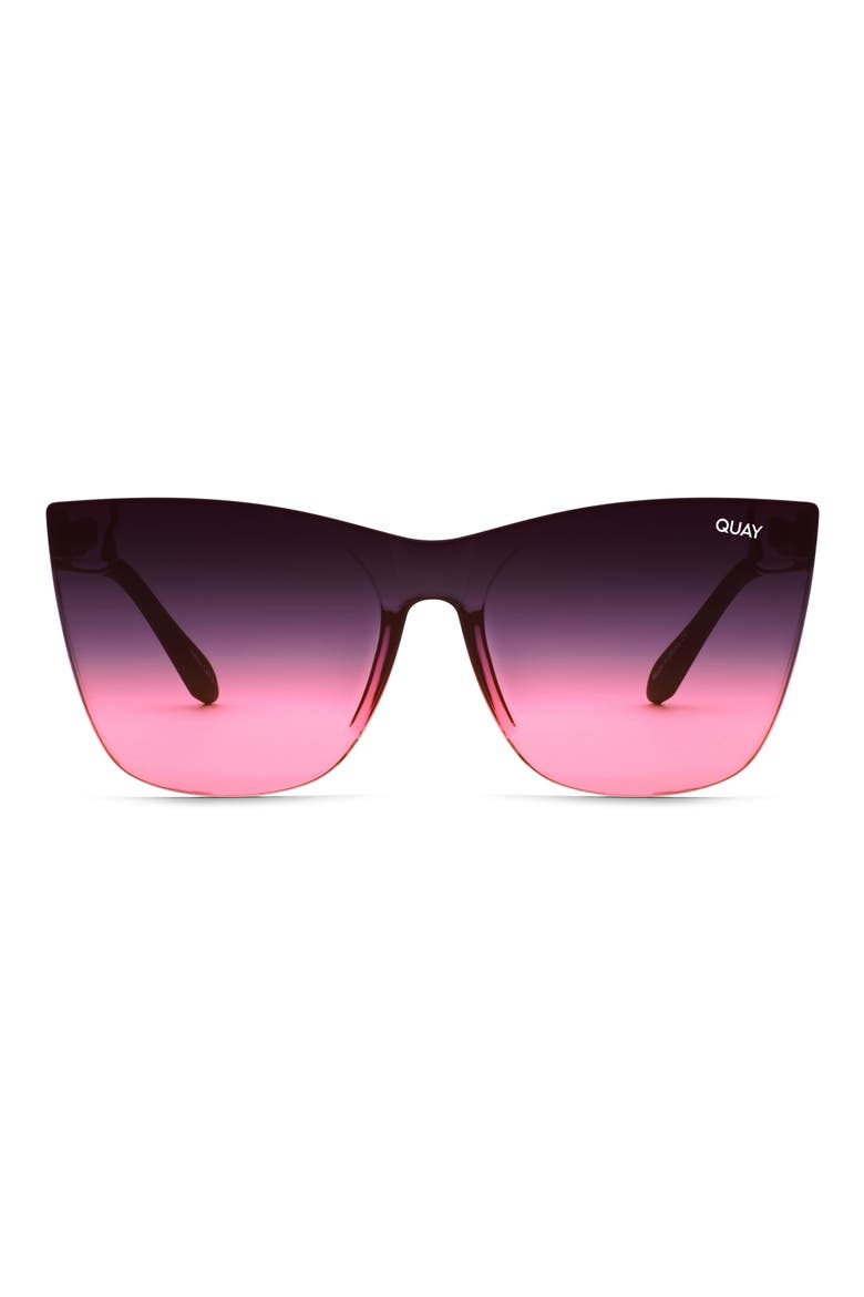 Come Thru 63mm Gradient Cat Eye Sunglasses 63mm Gradient Cat Eye SunglassesThruCome, Main, color, MATTE BLK/ BLK PINK FADE