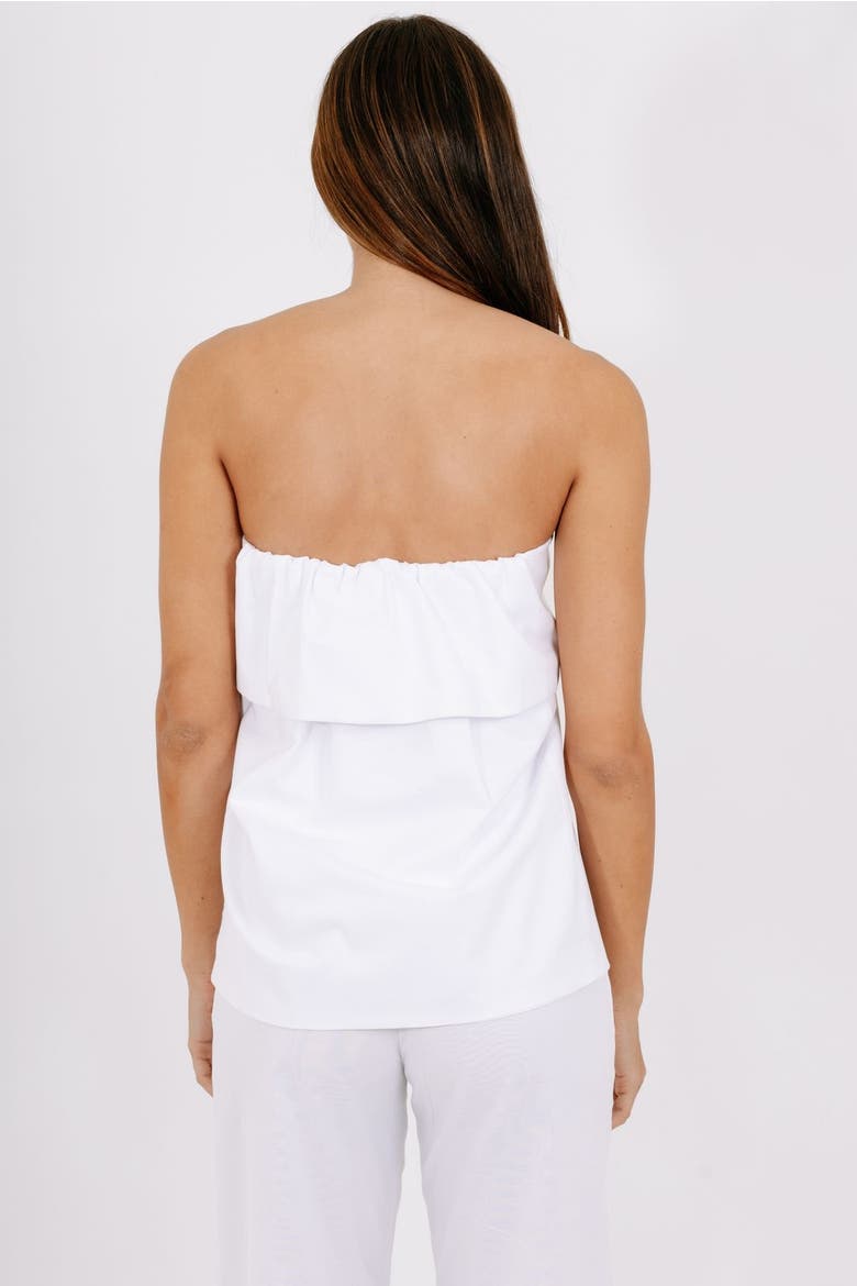 Breeze Strapless Top, Alternate, color, white