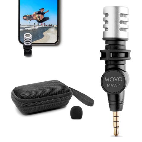 MA5SP 3.5mm TRRS Shotgun Microphone for iPhone or Android Devices