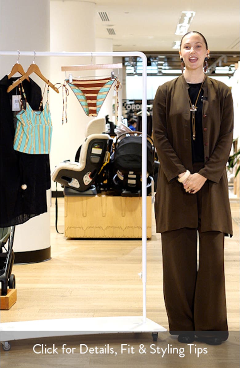 Trudi Stripe Reversible String Bikini Bottoms, sales video thumbnail