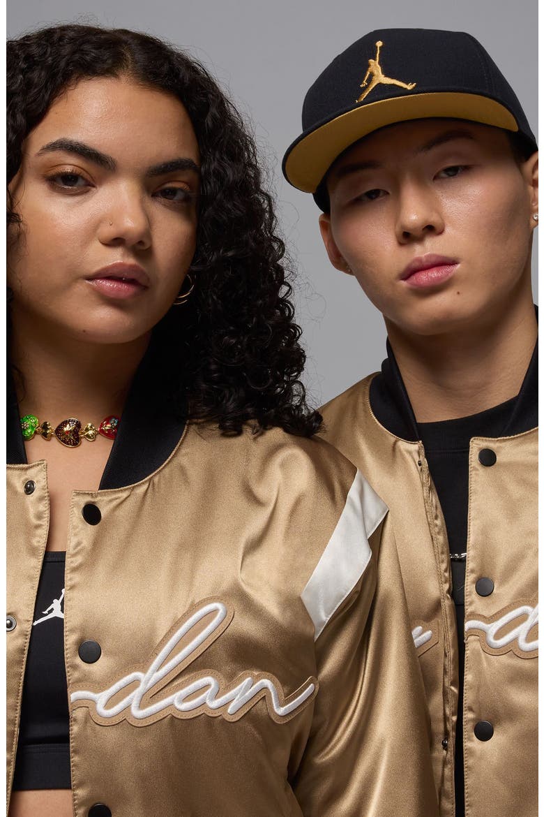 MVP Stretch Satin Varsity Jacket, Alternate, color, DESERT CAMO/ SAIL