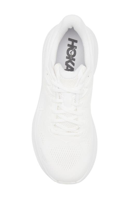 Hoka M Bondi 9 Synthetic Fabric Sneakers In White