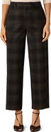 Wit & Wisdom Teagan Skyrise Plaid Ankle Straight Leg Trousers