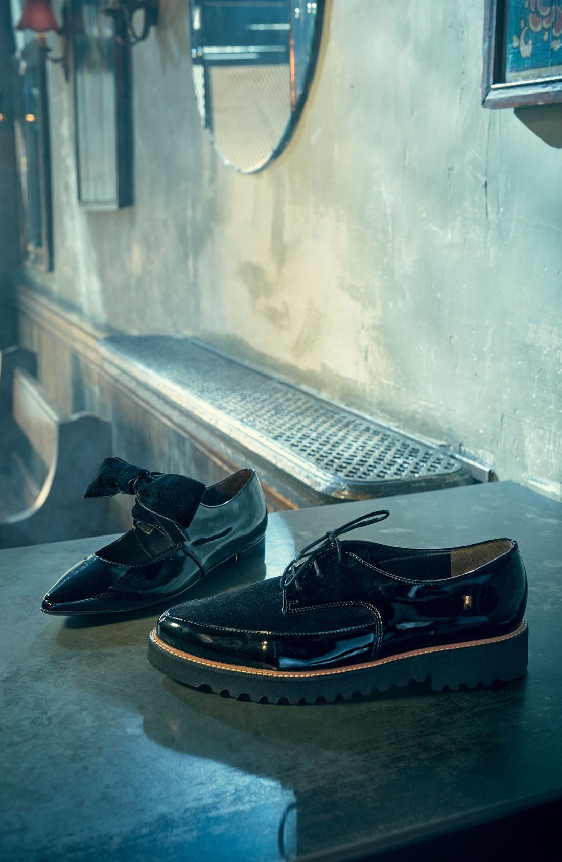 Mary Jane Flat, Alternate, color, BLACK PATENT LEATHER