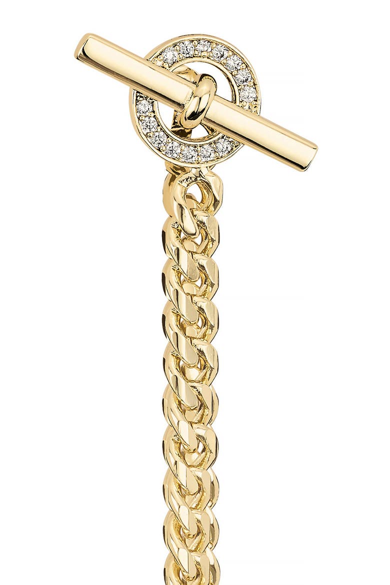 Pavé Toggle Front/Back Earrings, Alternate, color, GOLD