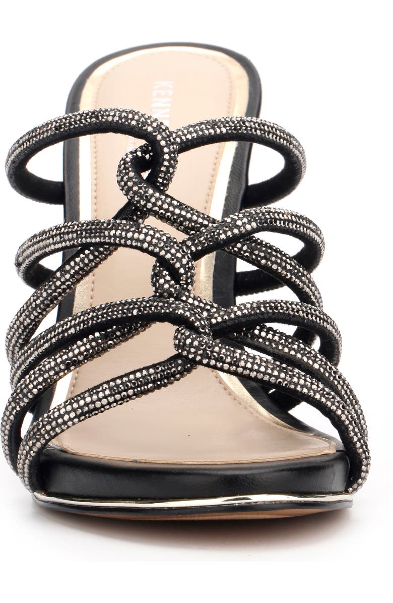 Kenneth Cole New York Brooke Jewel Twist Sandal, Alternate, color, Hematite