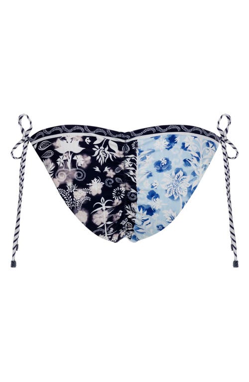 Agua Bendita Alegria Side Tie Bikini Bottoms In Multi