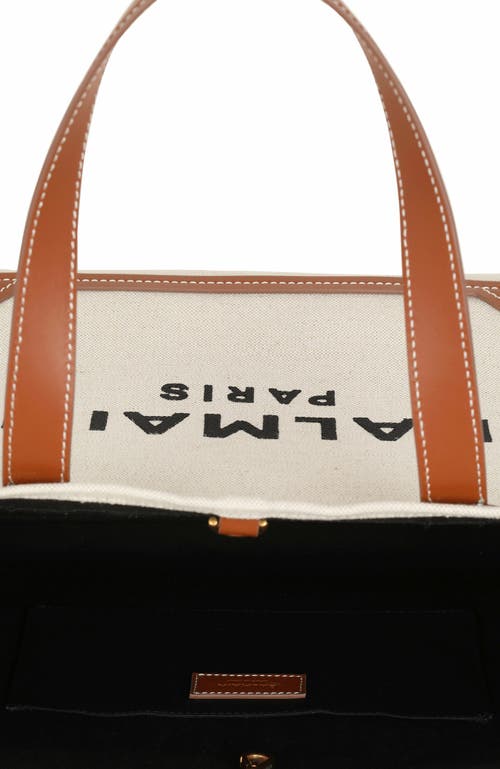 Balmain Women's B-army Medium Canvas And Leather Tote Bag