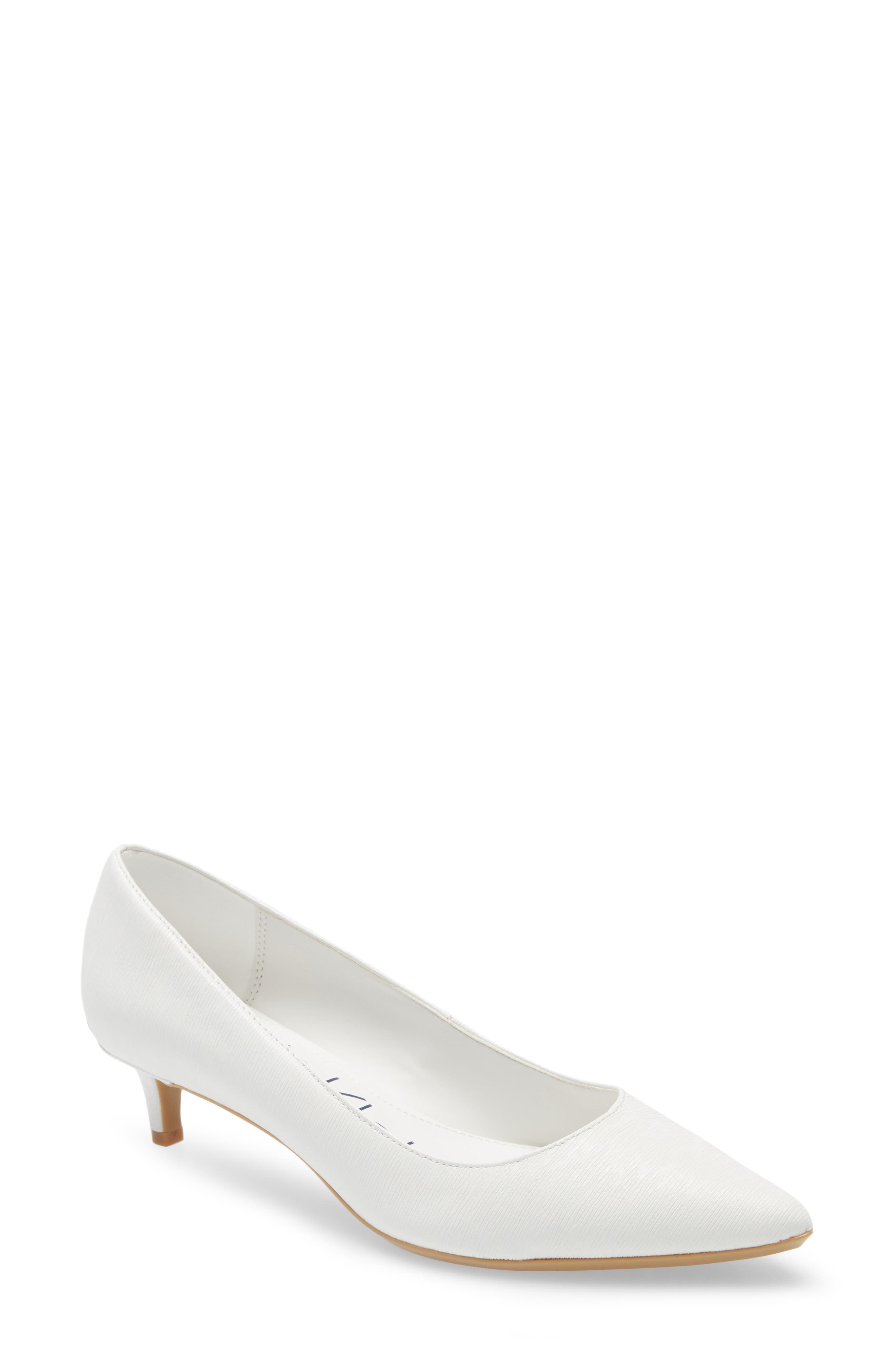 Gabrianna Pump, Main, color, WHITE LEATHER