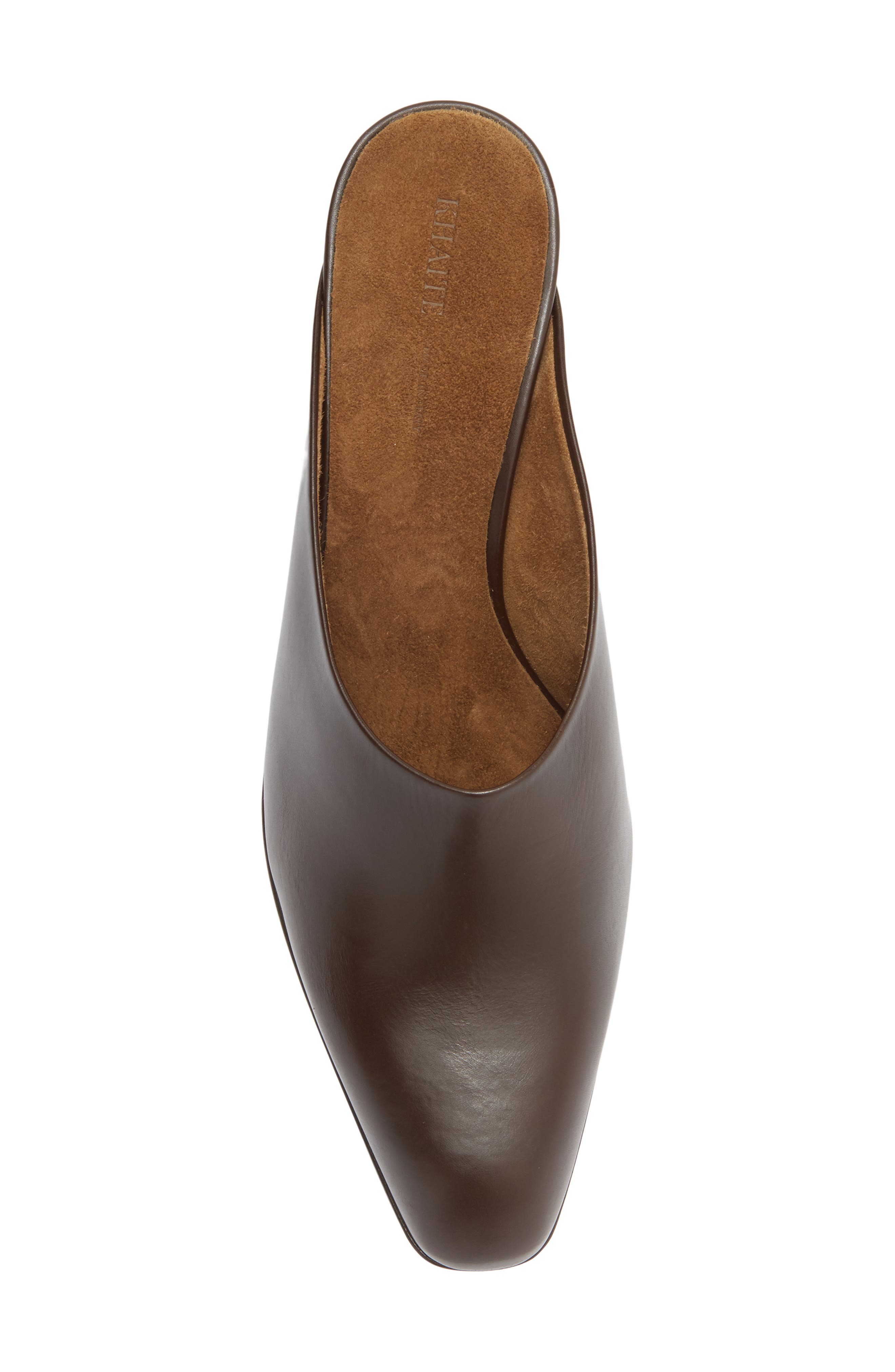 Khaite Colt Square Toe Mule, Alternate, color, Cacao