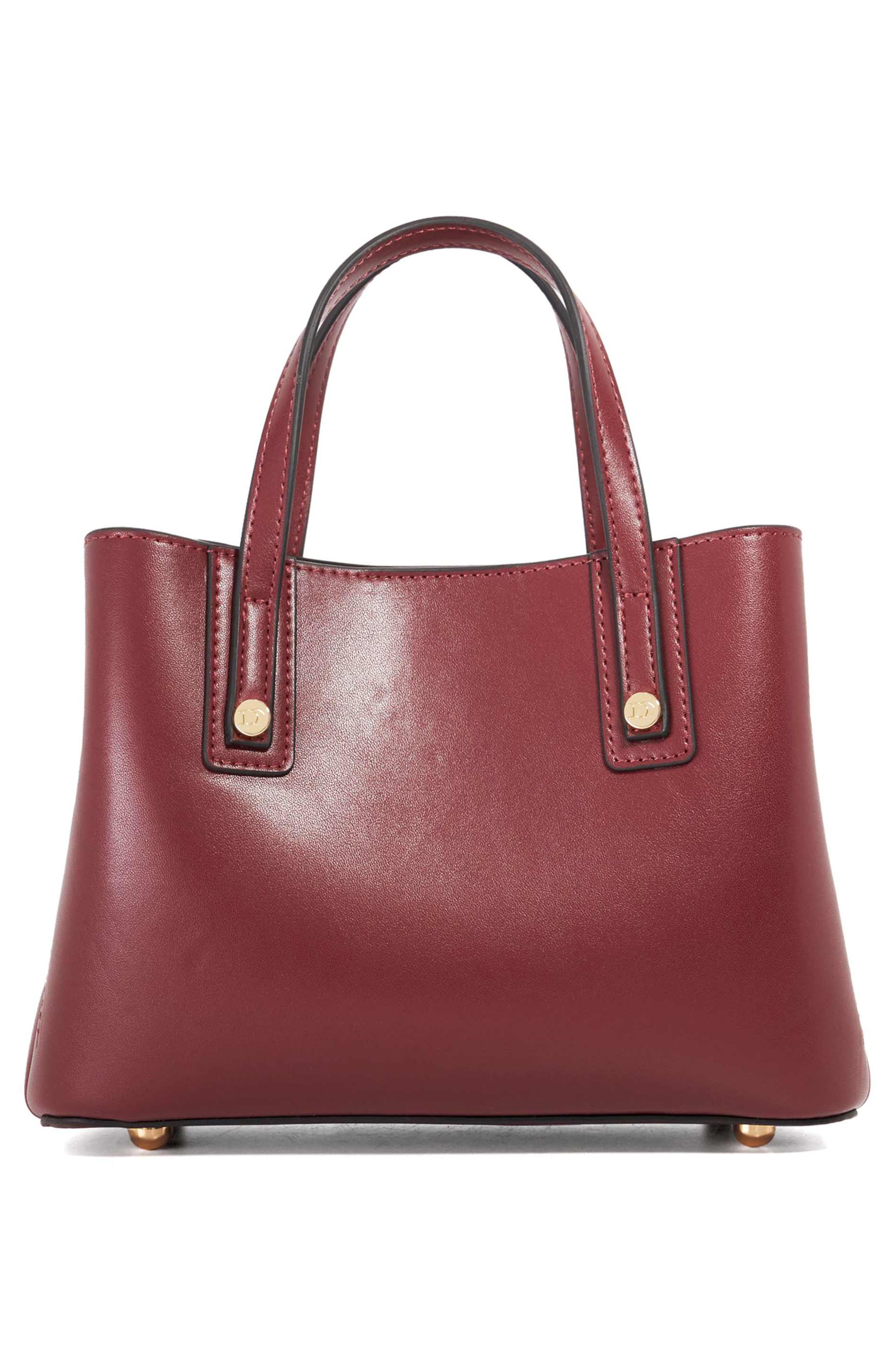 Dune London Deavie Woven Tote Bag, Alternate, color, Burgundy