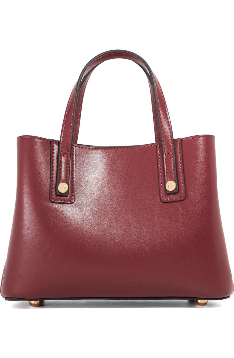 Dune London Deavie Woven Tote Bag, Alternate, color, Burgundy