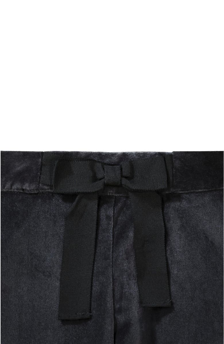 Hope & Henry Girls' Straight Dressy Pant with Bow, Toddler, Alternate, color, Black