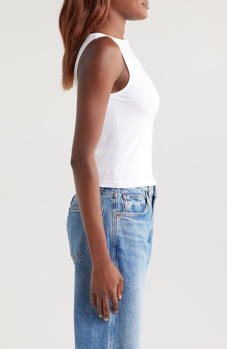 Good American Super Stretch Tank Top, Alternate, color, White001
