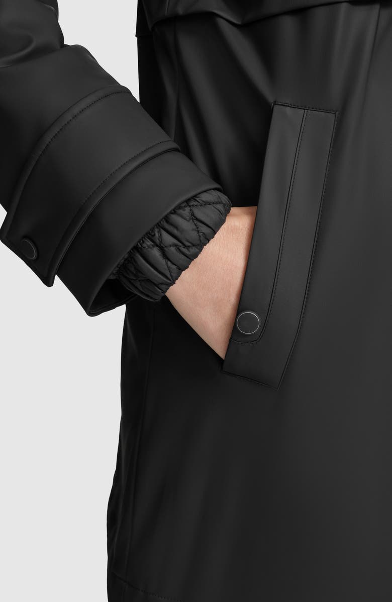 Andrew Marc Ryder Hooded Bib Inset Parka, Alternate, color, Black