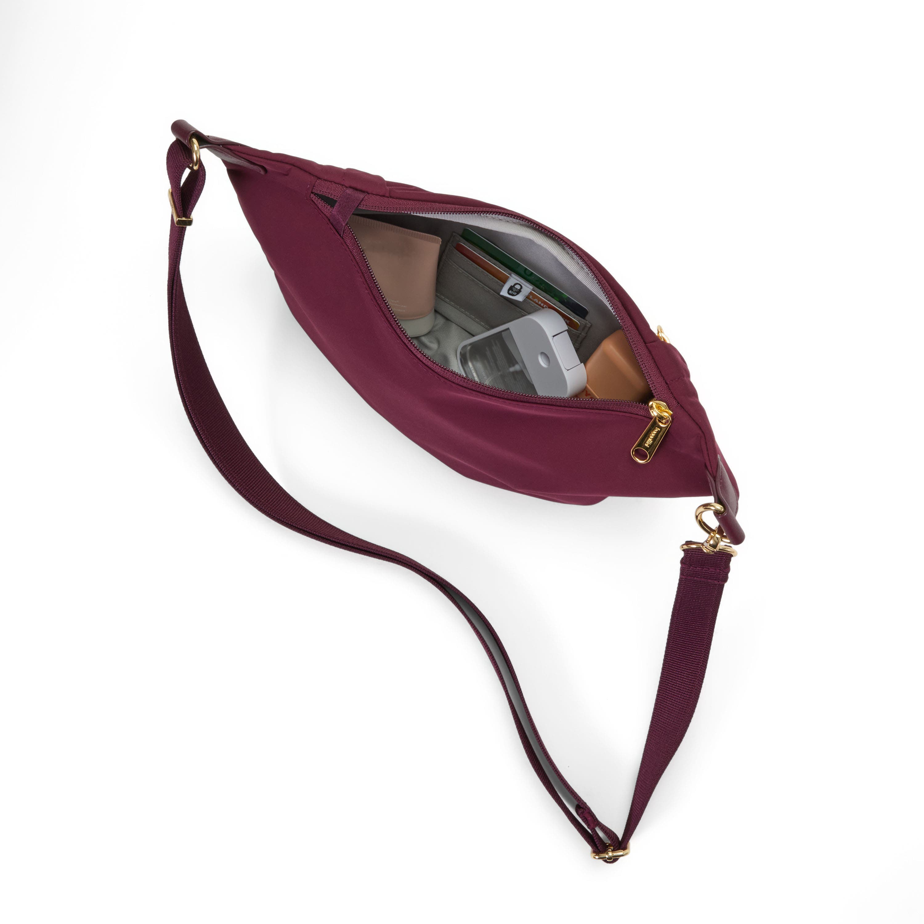 Securtex Jet Set Anti-Theft Crescent Sling, Alternate, color, Jam