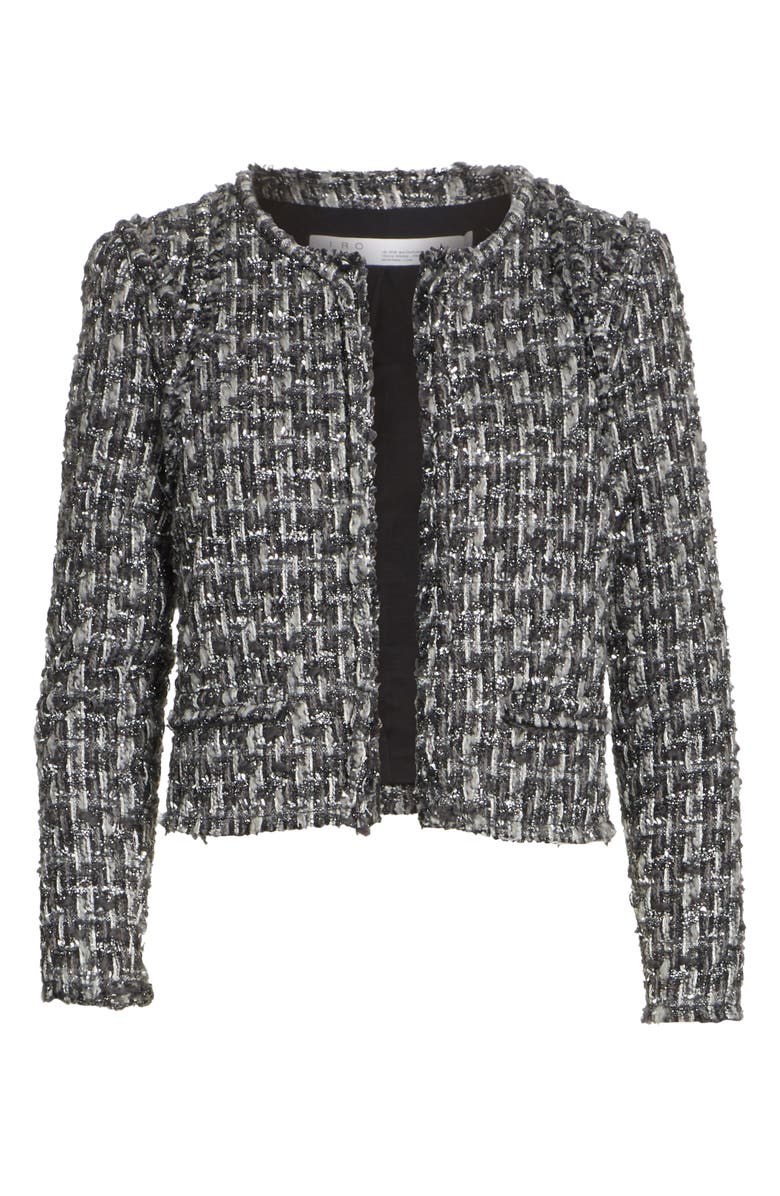 IRO Metallic Tweed Jacket, Alternate, color,