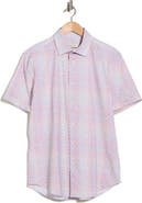 Bugatchi Print Short Sleeve Button-Up Shirt