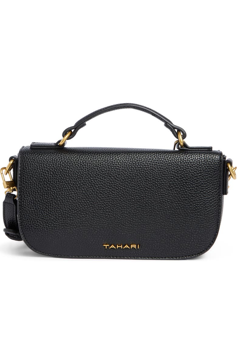 T Tahari Jetset Top Handle Bag with Pouch, Main, color, Black