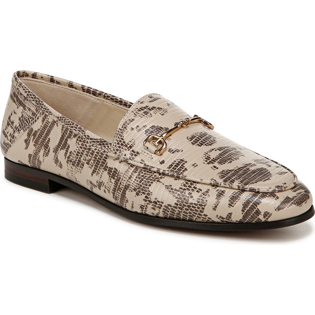 Sam Edelman Loraine Bit Loafer Roccia Grey Leather In Roccia