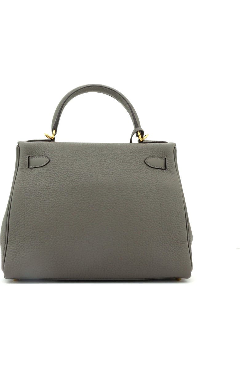 Pre-Owned Hermes Kelly Handbag Grey Clemence with Gold Hardware 28, Alternate, color,