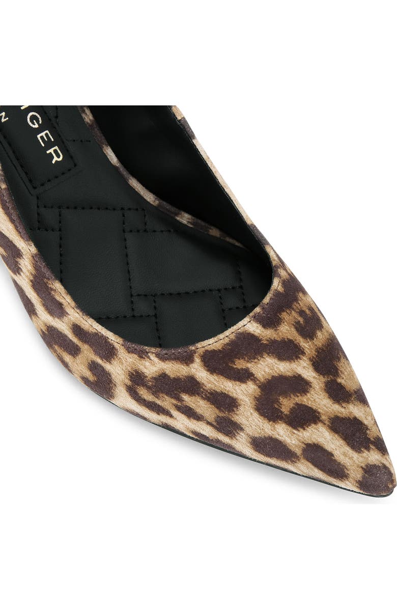 Kurt Geiger London Kensington Leopard Print Flexi Pointed Toe Pump, Alternate, color,