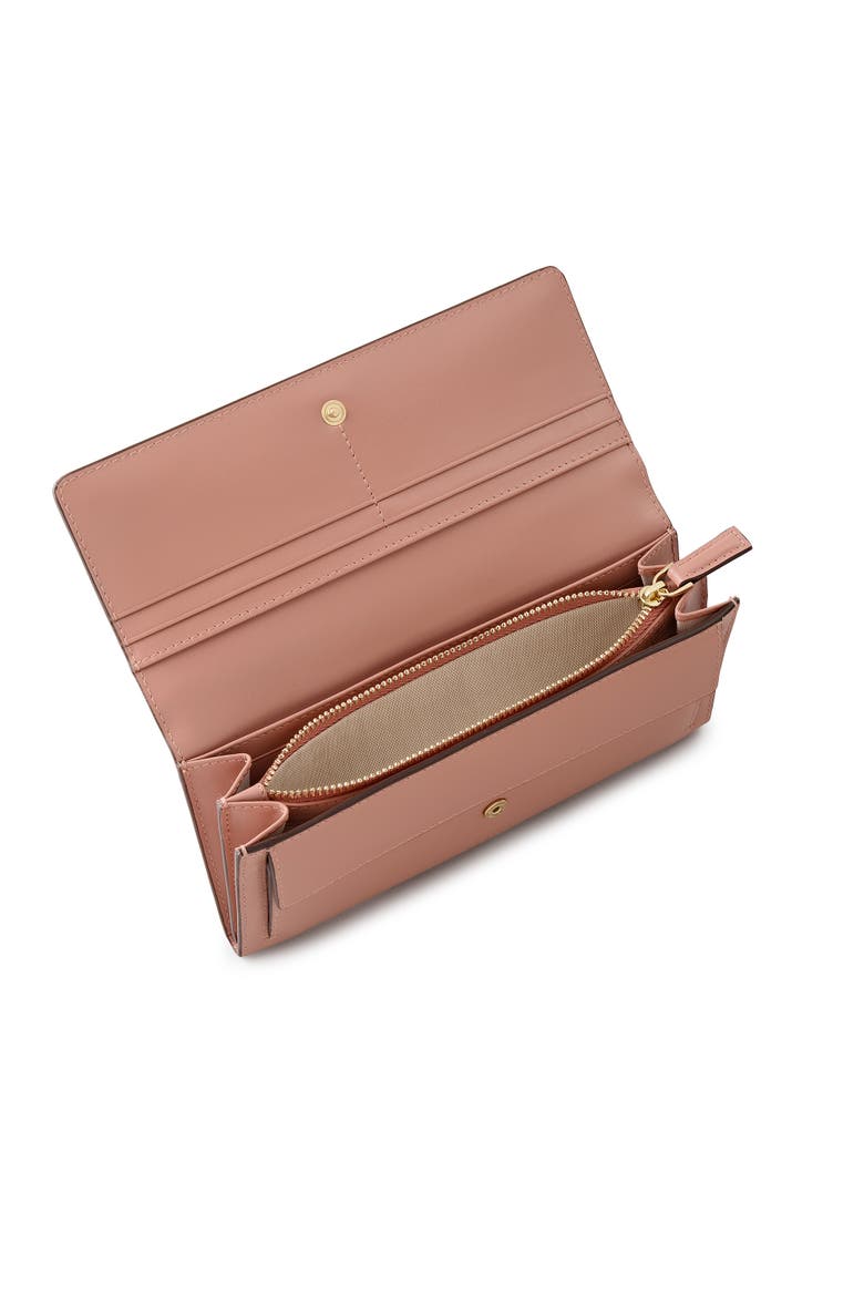 Picton Place - Floral Large Flapover Wallet, Alternate, color, Carnation