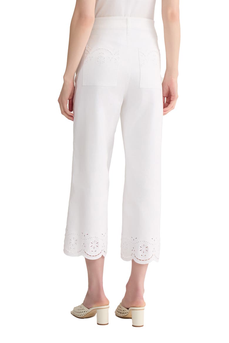 Lexington Straight Leg Crop Pants, Alternate, color, SOFT WHITE