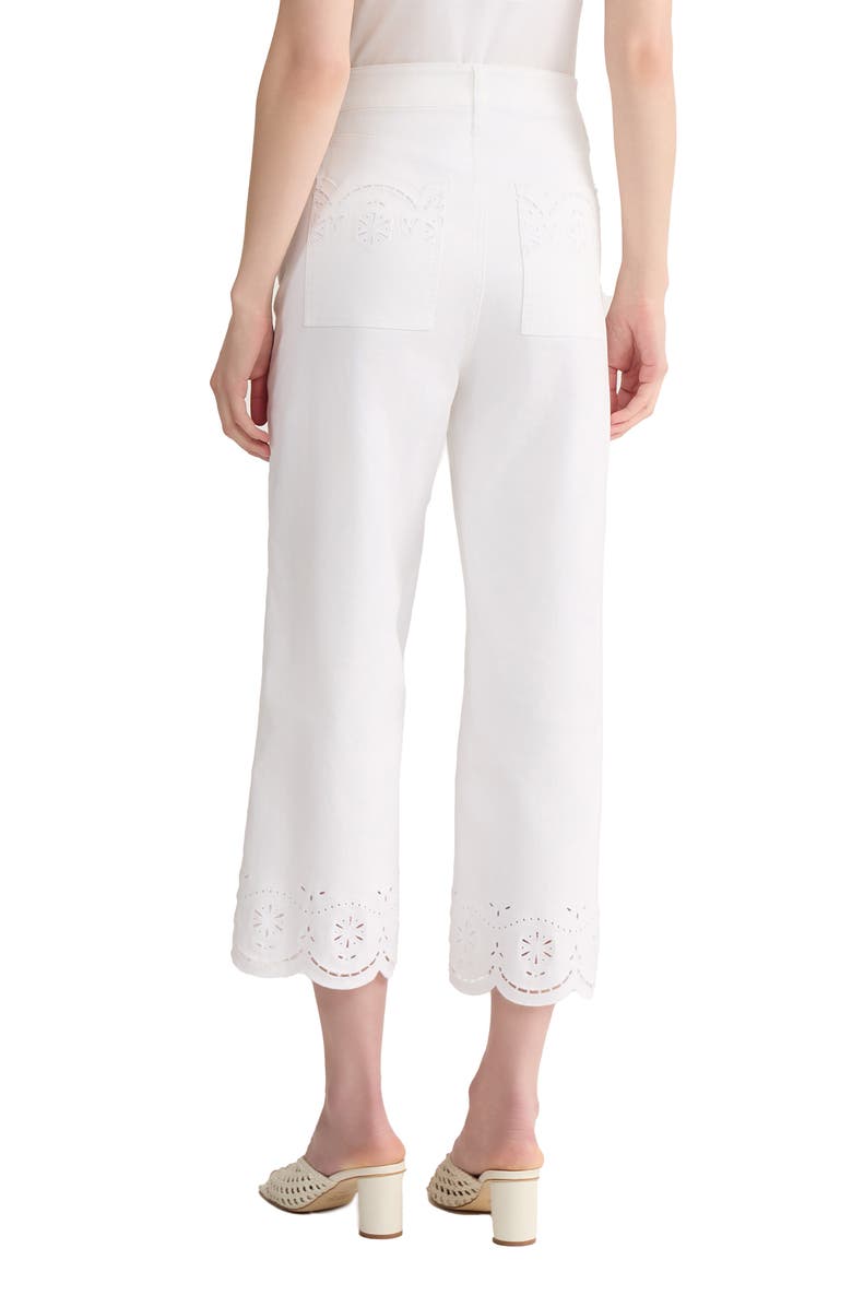 Jones New York Lexington Straight Leg Crop Pants, Alternate, color, Soft White