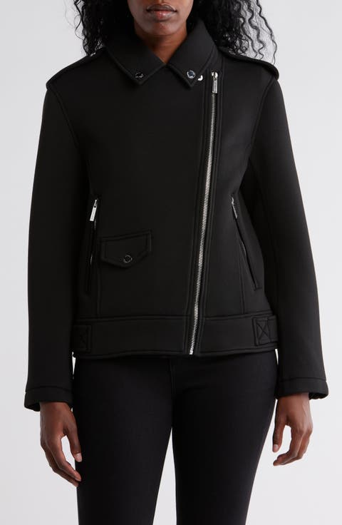 Asymmetric Zip Moto Jacket