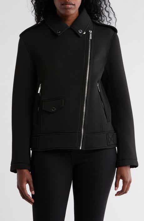 Michael Kors Asymmetric Zip Moto Jacket