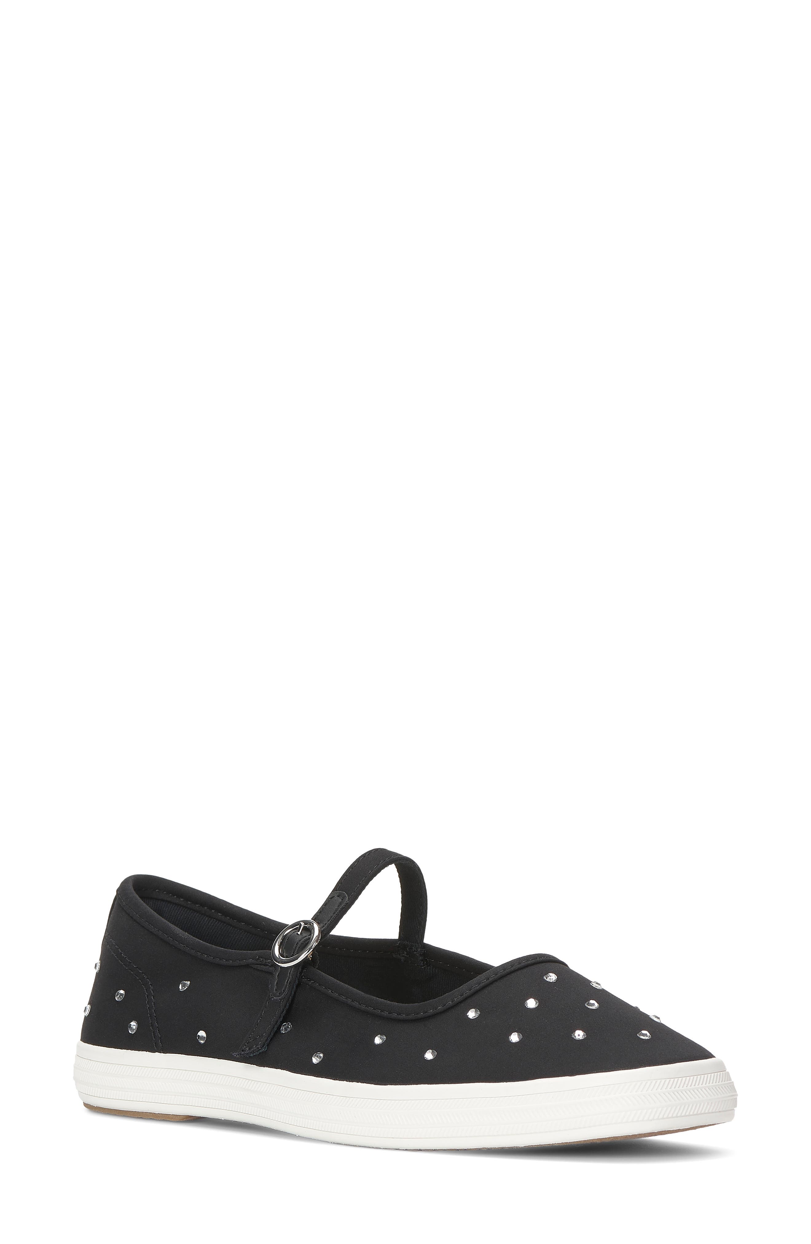 Square Toe Mary Jane Sneaker, Main, color, BLACK
